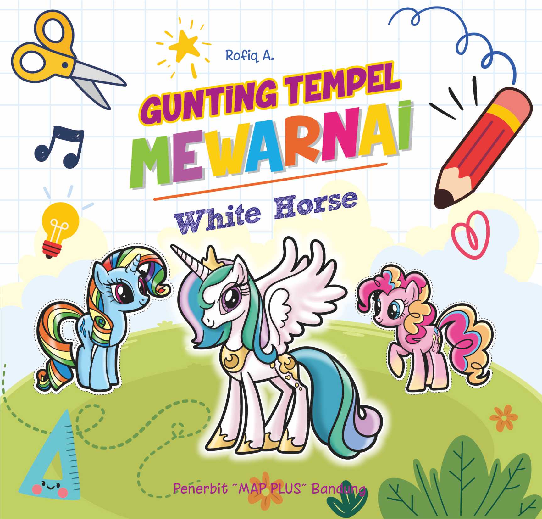 GUNTING TEMPEL MEWARNAI White Horse